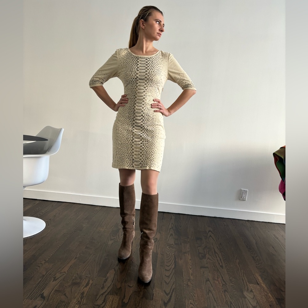 BCBGMaxAzria Delones Snake Skin Cocktail dress